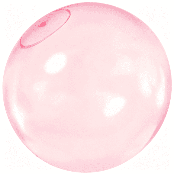 CYFW 32 Inch Giant Water Bubble Ball for Adults Teenagers Giant Inflatable Water-Filled Ball Soft Rubber Ball for Outdoor Pool Beach Garden Yard Games (Pink)