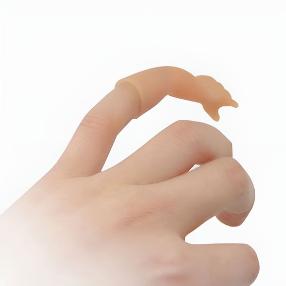 CYFW 3Pcs Tiny Finger Hands Light Brown Plastic Party Favors and Trick Props Tiny Hands on Sticks