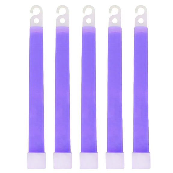 CYFW 5 Pcs Purple Glow Sticks 6 Inch, Bright Snap Light Sticks for Camping, Hiking, Concerts, Rave Parties, Night Fishing, and Emergency Lighting