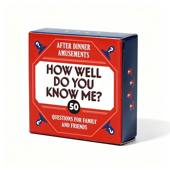 CYFW 50 Questions Couples&Family Game,How Well Do You Know Me? Dinner Party Role-Playing Card Game-Great Gift for Hosts,Hostesses&Game Night,Family Questions Card Game