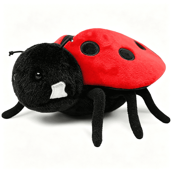CYFW 6-Inch Realistic Ladybug Stuffed Animal Plush Toy,Soft Stuffed Insect for Kids & Toddlers,Friendly Educational Model for Science Learning,Halloween Christmas Birthday Gift