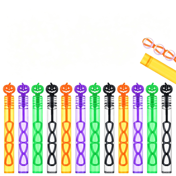 CYFW 60 Pack Halloween Bubble Wands, Mini Toys for Party,Favors, Novelty Supplies, Halloween Toys for Girls Boys Kids Classroom Rewards Gifts, Halloween Party Favors Bulk