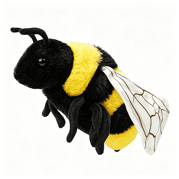 CYFW 9-Inch Realistic Bee Stuffed Animal Plush Toy,Soft Stuffed Insect for Kids & Toddlers,Friendly Educational Model for Science Learning,Halloween Christmas Birthday Gift