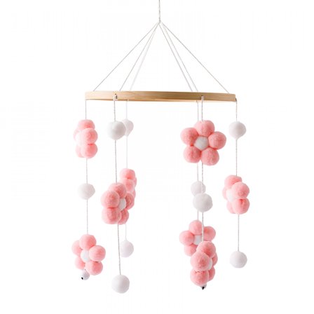 CYFW Baby Crib Mobile Soothing Modern Baby Mobile with Secure Attachment to Crib And Gentle Visual Auditory Stimulation for Development