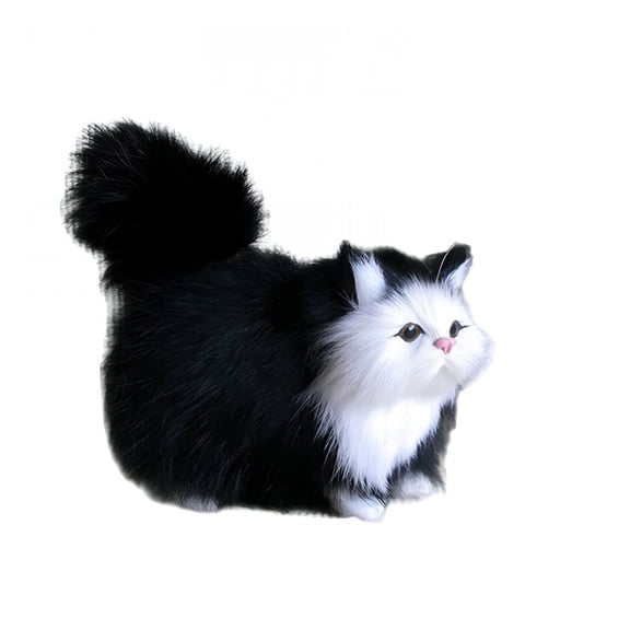 CYFW Cat Stuffed Animal,Adorable Cat Stuffed Cat,Detailed Stitching Comforting Touch Cat Stuffy,Black