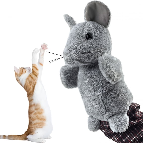 CYFW Cat Wrestling Glove, Interactive Cat Toys for Fun Play, Thickened & Safe & Soft Cat Wrestling Glove Hand Puppets for Indoor Sumo Exercise & Mental Stimulation, for Pet Lovers