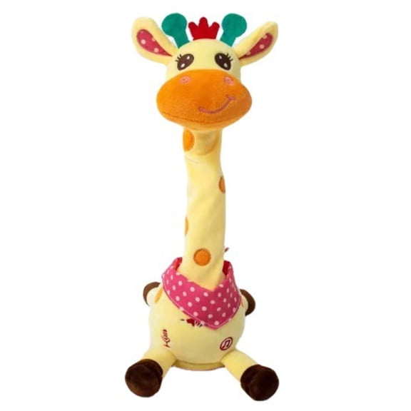 CYFW Dancing Giraffe Plush Baby Toy 6-12 Months - Talking Giraffe Stuffed Animal Singing Songs & Repeat What You Say,Musical Light Up Toy for Toddlers 1-3 Years Boy Girl,Soft Interactive Gift