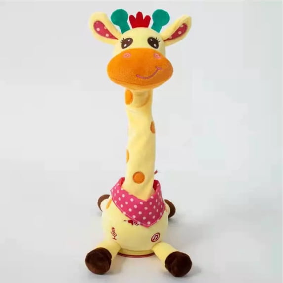 CYFW Dancing Talking Giraffe Toy,Stuffed Animal Repeats What You Say,Electronic Musical Plush with Glowing Light,Interactive Baby Toys for Toddlers Kids Boys Girls 1 2 3 Years Old
