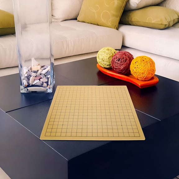 CYFW Dual Use Chessboard with Comfortable Touch Lightweight Design,Automatic Chess Board,Light Yellow 15 x 15 Inches