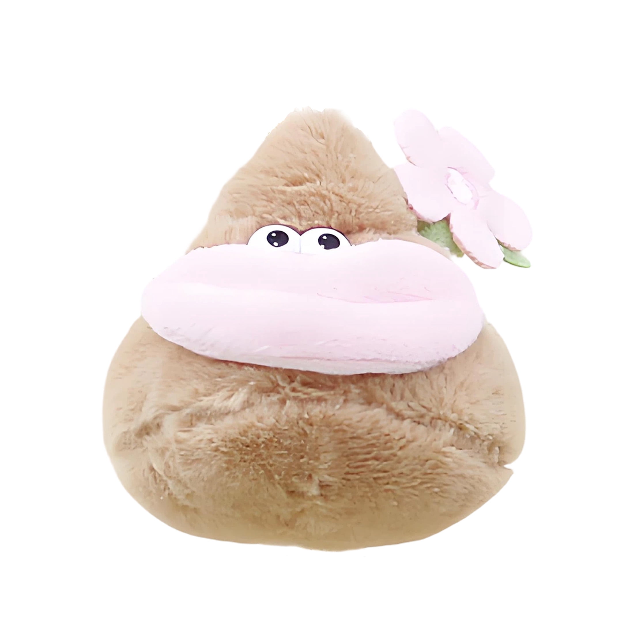 CYFW Funny Poop Keychain with Pink Flower, Creative Poop Cartoon with ...