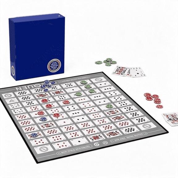 CYFW Giant with Sequence Board Game Card Games Premium 2-12 Players Giant Card Games Sequence Board Game 20.25X26.25