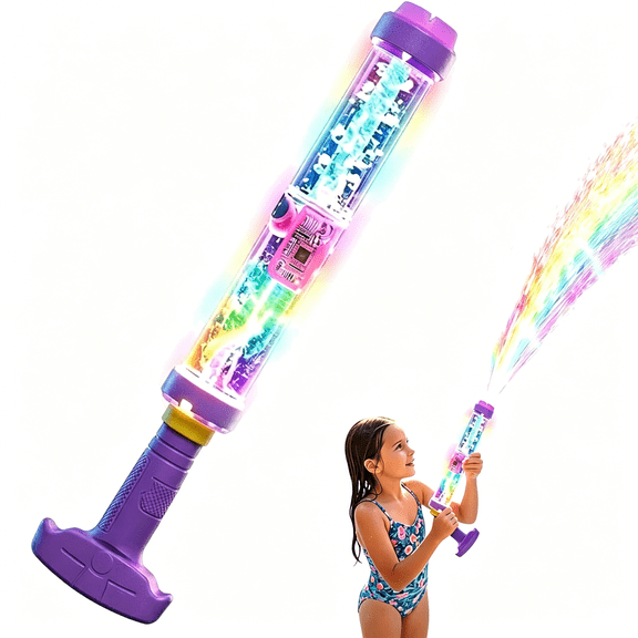 CYFW Glowing Rainbow Led Water Blaster | Fun That Pops Like Magic! Glowing Rainbow Water Blaster,Glow Led Water Gun,High Pressure Pull-Out(1Pcs)