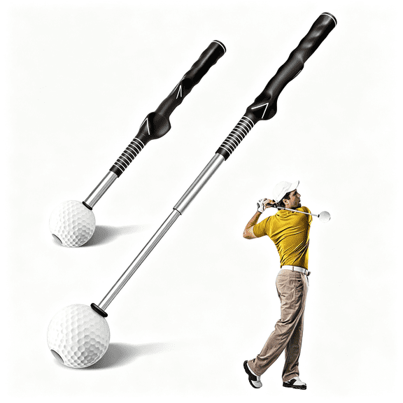 CYFW Golf Grip Trainer&Swing Training Aid Retractable Golf Swing Trainer,Home Golf Simulator,Practice Equipment,Swing Analyzer,Indoor Putting Green,Golf Gifts for Men