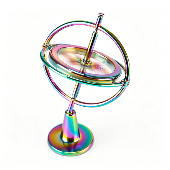 CYFW Gyroscope Toy Metal Anti Gravity Rotating Desk Gyroscope Flying Motion Balance Physics Toy Educational Training Gift Spinning Toy