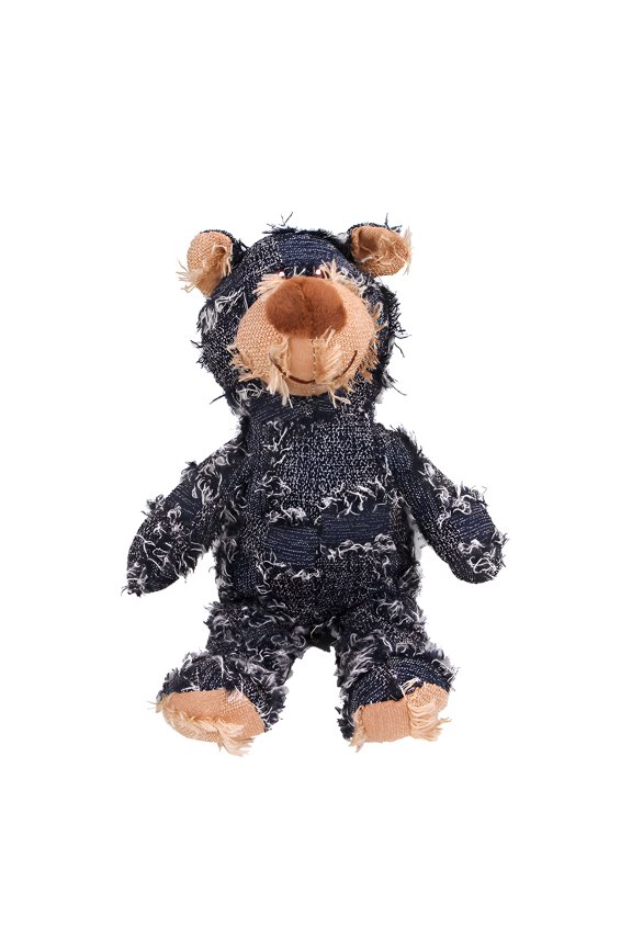 Heavy Duty Dog Toy for Aggressive Chewers, Indestructible Bear Dog Toy, Squeaky Dog Toy for Heavy Chewers, Unbreakable Stuffed Plush Dog Toy for Aggressive Chewers (Blue)