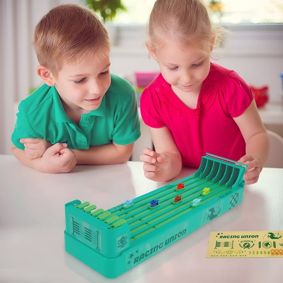 CYFW Horse Racing Game Fun Horse Race Board Game Relaxing Horse Running Game Safe Horse Racing Table Game with 6 Horses Game for Family Party Entertainment