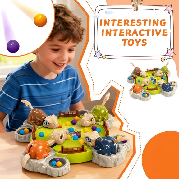 CYFW Hungry Dinosaurs Board Game - Intense Game of Quick Reflexes - Pre-School Game Family Board Game for Ages 3 and Up, for 2 to 4 Players