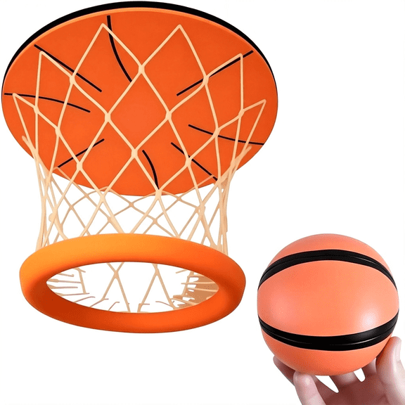 CYFW Indoor Ceiling Basketball Hoop - Pro Mini Indoor Basketball Hoop. a Fun Wall-Mounted Sports for Bedrooms and Outdoor Play Areas, Suitable, with Soft Balls