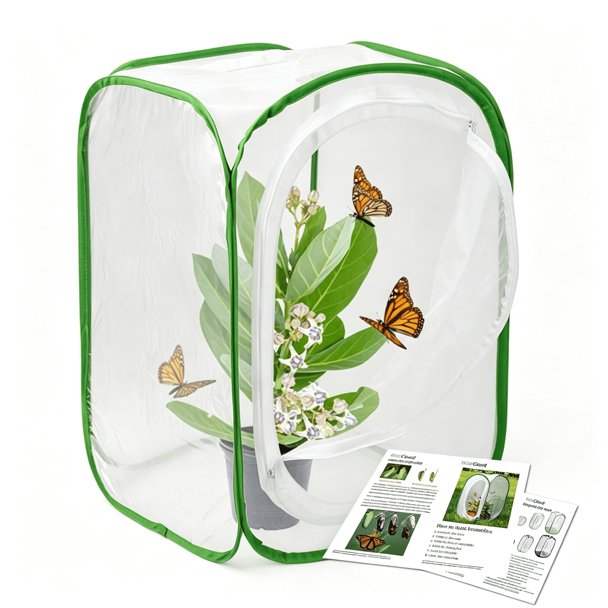 Stackable Insect Cage CYFW Insect and Butterfly Habitat Cage Terrarium Pop-Up 24