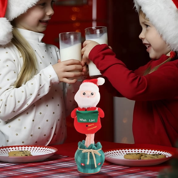 CYFW Interactive Christmas Tree Snowman Talking Singing Dancing Motorized Plush Toy with Recording Function for Holiday Decor and Gifts