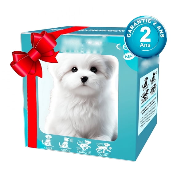 CYFW Interactive Robotic Puppy Toy Lifelike Remote, Walks and Barks, Learning Gift for Kids (Ages 3+Battery not included)