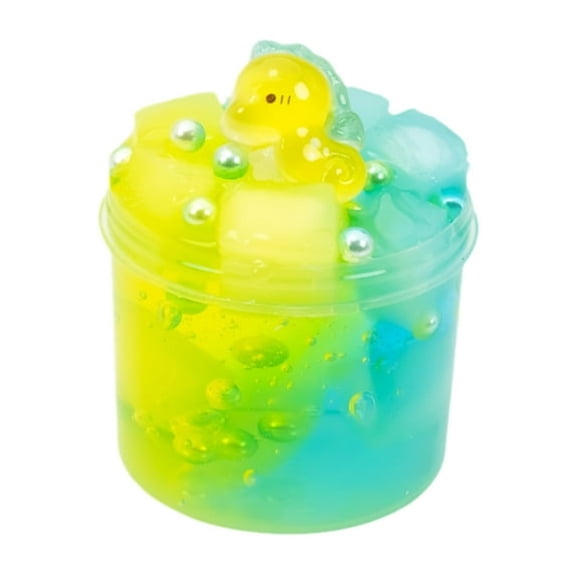 CYFW Jelly Cube Clear Slime Kit 8 Pack,Crunchy Slime,Stress Relief Toy,Party Favors for Kids Adults Sensory Play Fun Novelty Accessory Gift