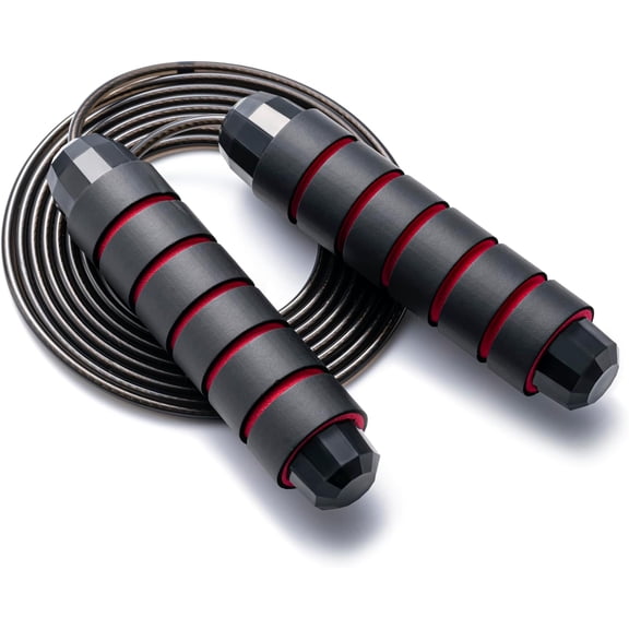 CYFW Jump Rope, Adjustable Jump Ropes,Skipping Rope Tangle-Free Rapid Speed with Ball Bearings for Women Men Kids,Exercise & Slim Body Jumprope at Home School Gym