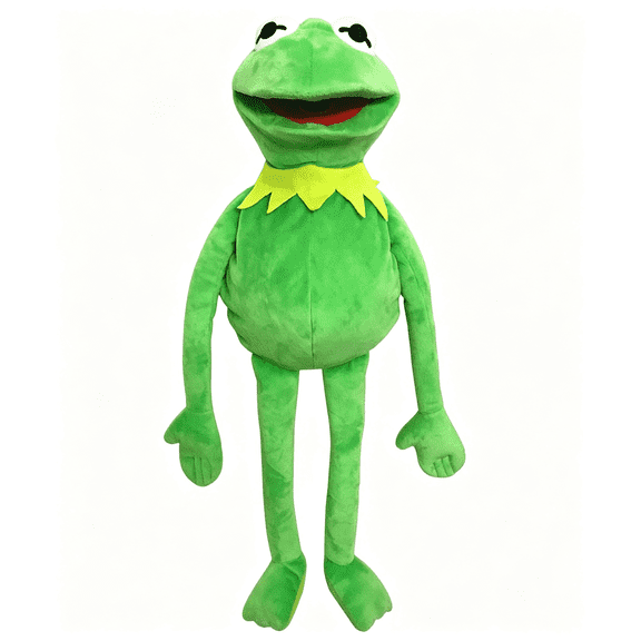CYFW Kermit Frog Hand Puppet,Kermit the Frog Stuffed Plush Toy for Boys&Girls,The Puppet Movie Show Soft Frog Doll for Role Play-24In Classic Kermit the Frog Puppet