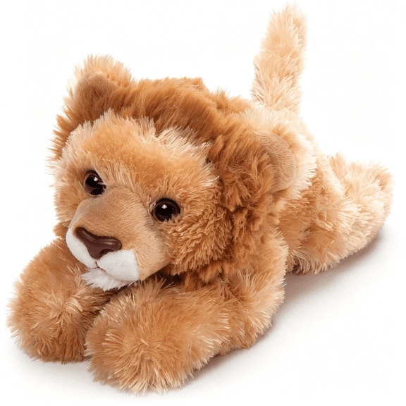 CYFW Lion Stuffed Animal Plushie, Gifts for Kids, Wildlife Animals, Brown Lion Plush Toy, 8 Inches Lion Stuffed Animal