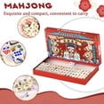 thumbnail image 1 of CYFW Mahjong Set - 166 White Tiles with Printed Bag,4 All-in-One Racks Pushers - Complete Game Set, chinese mahjong tile set, 1 of 7
