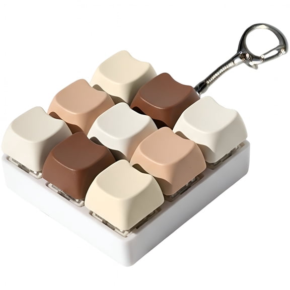 CYFW Mini Colorful Fidget Keyboard,1Pc Keyboard Fidget Toys Fidget Clicker for Adults to Relieve Stress Anxiety Decompression Keyboard