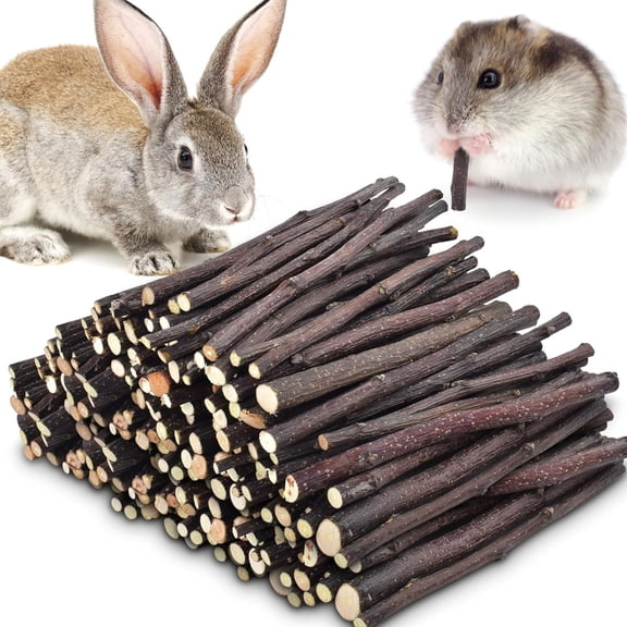CYFW Natural Apple Sticks 700G (1.54Lb) Small Animals Molar Chew Toys Apple Branch Chew Treats for Hamster Rabbit Chinchilla Bunny Guinea Pig Squirrel Hamster Chews