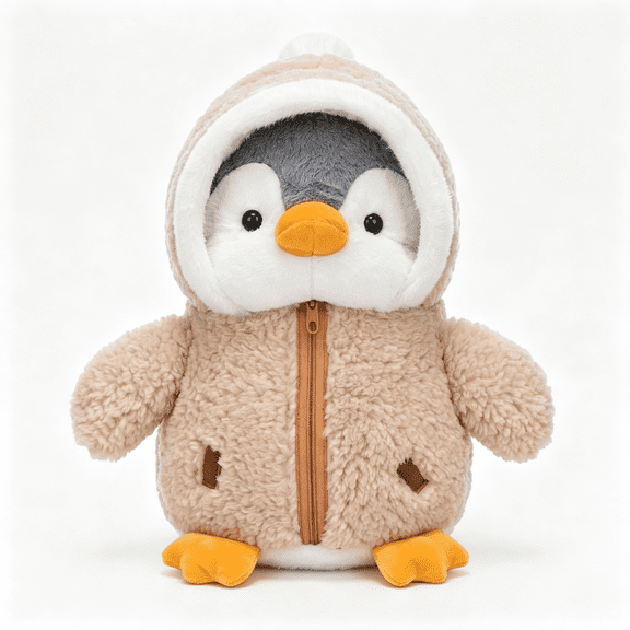 CYFW Penguin Stuffed Animal Cute Plush Doll Toy 9" for Girls Boys Christmas Penguin Stuffed Animal Penguin Brown)