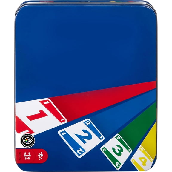 CYFW Phase 10 Card Game in Storage Tin for Ages 7+, Classic Phase 10 Card Game