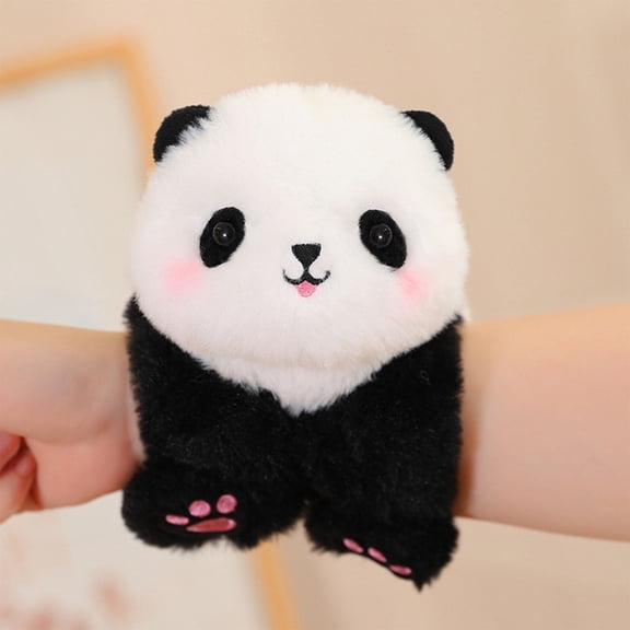 CYFW Plush Toy Children's Bracelet, Pink Pig Plush Toy, Slap Bracelet, Stuffed Animal, Kids Animal Slap Bracelets for Kids, 8 inches