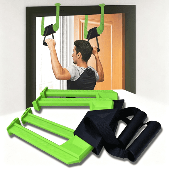 CYFW Portable Pull Up Bar-Adjustable Doorway Home Gym with 330lbs Capacity-No Screw Installation for Workout Anywhere-Lightweight Travel Fitness Equipment