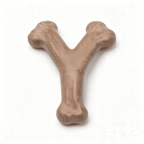 CYFW Puppy Wishbone Dog Chew Toy Real Bacon Flavor,Tasty&Durable Chew Toys for Small Dogs Small