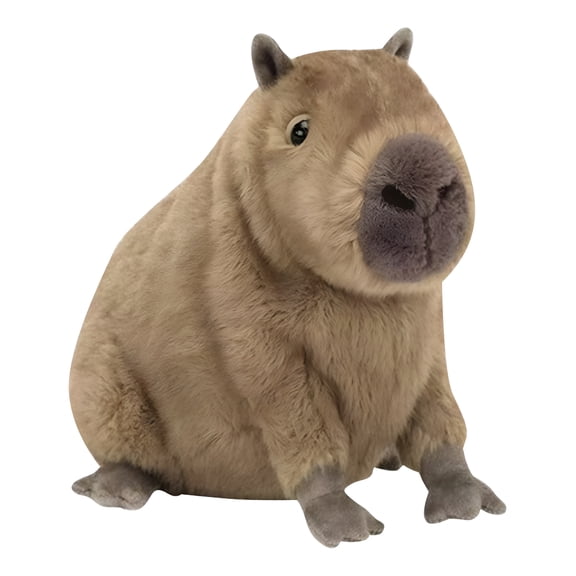 CYFW Realistic Capybara Stuffed Animal  10.6" Cute Simulation Plush Toy, Soft Crawling Capybara Plushie Pillow for Kids, Girls & Adults, Adorable Model Doll Gift