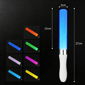 CYFW Reusable Led Glow Sticks(2Pack)With 15 Multicolor,Manual and Automatic Mode,Equipped with Aaa Battery Powered Led Sticks,Concert Glowsticks,Raves,Emergency,(15+ Years Old)