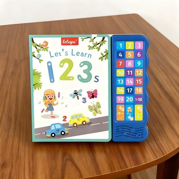 CYFW Talking Number & Abc for Toddlers 1-3, English & Number Flash Cards Learning Toy with Sound, Interactive Touch and Learn Educational Toy for Babies, Preschool Learning Activity