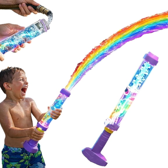 CYFW Water Blaster | Summer Fun,Fireworks Water Spray Gun with Lights,Pull Push Firework Water Blaster Toys for Outdoor Summer Water Games (2Pcs)
