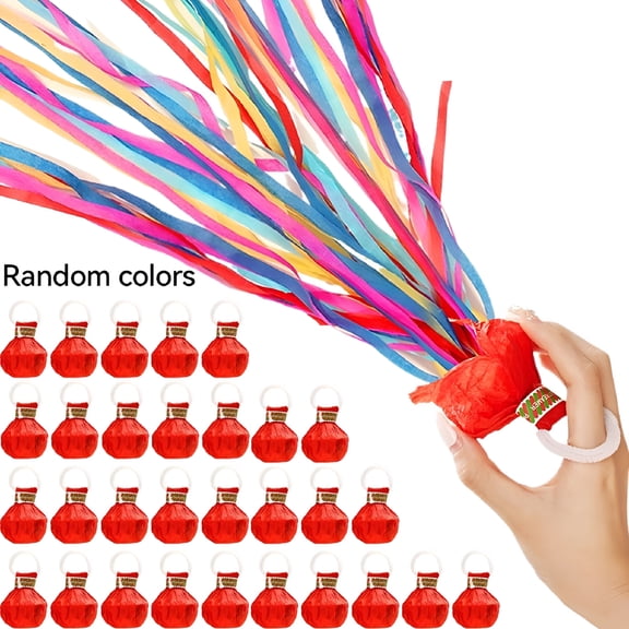 CYFW Wedding Birthday Party Poppers with Colorful Streamers, Handheld Confetti Cannons Ribbon Throwers for Celebration, Bulk Party Supplies for Wedding Reception, Birthday, New Year, Festivals