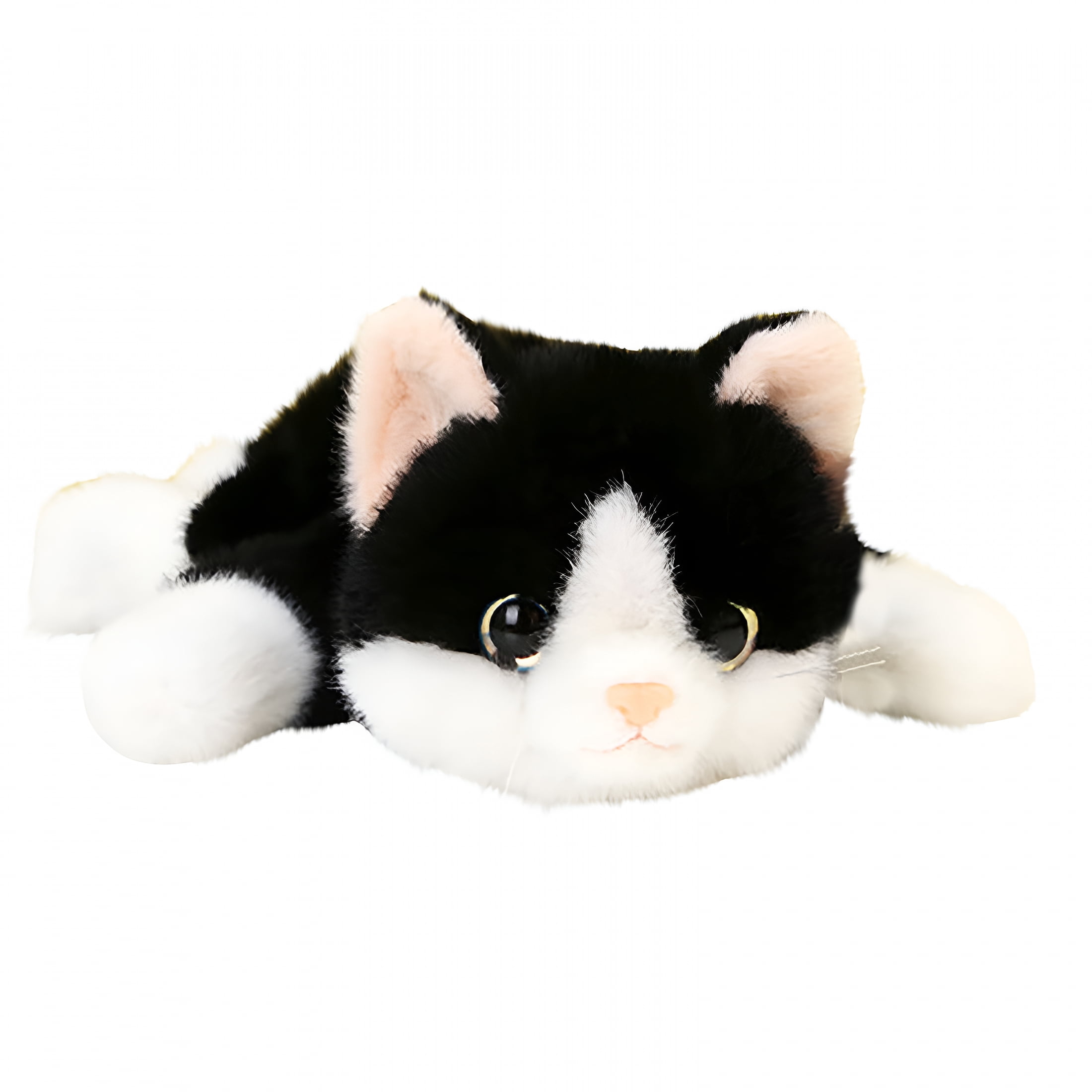 CYFW Weighted Cat Stuffed Animals 0.6 Lbs Cute Realistic Plush Toys 11.8 Inch Soft Plushies Gifts for Kids,Birthday Christmas for Kids,Boys,Girls,Adults