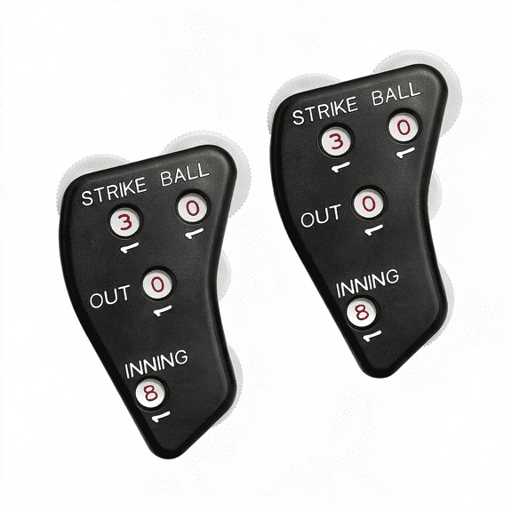 CYFW Wheel Baseball Umpire Clicker,Umpire Indicator Gear,Practical Baseball Counter Clicker for Scorekeeper Recording Outs&Innings Balls Umpire Clicker