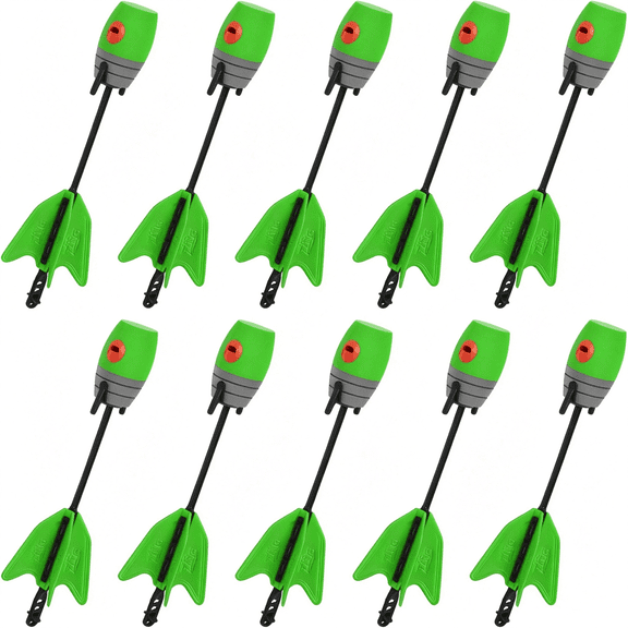 CYFW Whistling Arrow Refillpcs 10 Green Arrows,Compatible with Hyperstrike Firetek Z-Tek Z-Curve Z-Bow Archery Toy for Kids Durable Arrows
