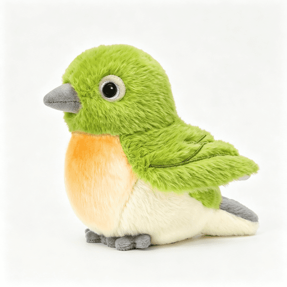 CYFW White-Eye Bird Stuffed Animal Cute Plushies Small Plush Toys Gifts for Kids Girls Boys Cute Gift Bird Stuffed Animal