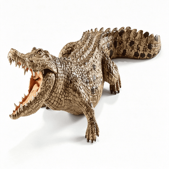 CYFW Wild Life,Realistic Wild Animal Toy for Boys and Girls,Crocodile Toy Figurine with Movable Jaw