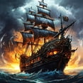 thumbnail image 1 of CYFW Wooden Puzzles for Adults - Pirate Ship,Pirate Wooden Jigsaw Puzzle,Unique Animal Wood Puzzles Adult,Gifts for Puzzle Lovers (200 Pcs,M,11.8"X11.7"), 1 of 8