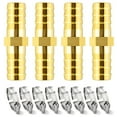 CYG&CL Garden Hose Repair Kit 4 Pieces 3/4 Inch Brass Water Hose