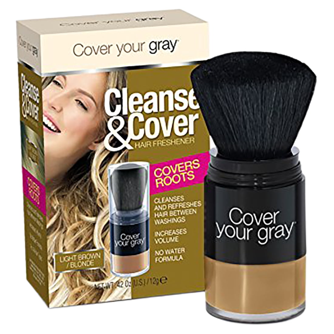 CYG Cleanse & Cover Hair Freshener 12g -- Light Brown/Blonde